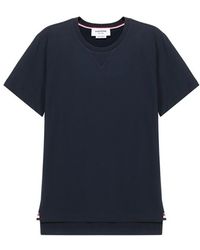 Thom Browne - Rwb Tipping Stripe Short-Sleeve T-Shirt - Lyst