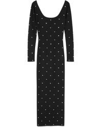 Versace - Stud-Embellished Long-Sleeved Maxi Skirt - Lyst