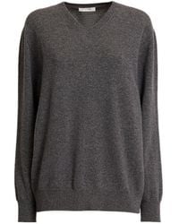 The Row - Ligeia Knit Cashmere V-Neck Sweater - Lyst