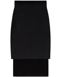 DIESEL - M-Rossy Stretched Midi Pencil Skirt - Lyst