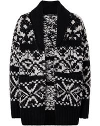 James Perse - Intarsia-Knit Wool-Blend Cardigan - Lyst