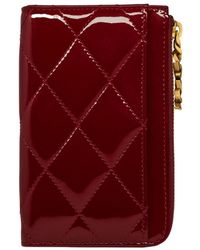 Saint Laurent - Cassandre Bijou Patent Leather Zipper Card Holder - Lyst