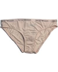 Emporio Armani - Logo Waist-Edge Briefs Pants - Lyst