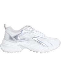 Calvin Klein - Panelled Metallic-Effect Sneakers - Lyst