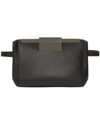 Max Mara - Logo Engraved Clutch Bag - Lyst