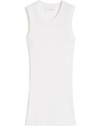 Sportmax - Spxtione Rib-Knitted Tank Top - Lyst