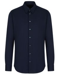 Giorgio Armani - Single-Breasted Long-Sleeved Shirt - Lyst