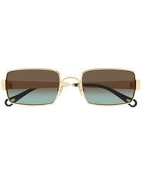 Chloé - Chloé Eyewear Rectangle Frame Sunglasses - Lyst