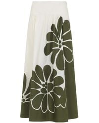 FARM Rio - Farm Bio Palermo Midi Skirt - Lyst