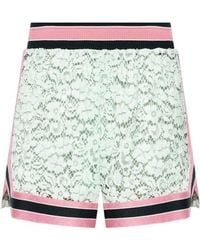 Dolce & Gabbana - Contrast Trim Lace Shorts - Lyst