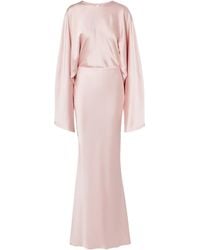 Norma Kamali - Reverse Obie Satin Gown - Lyst