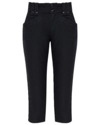 Isabel Marant - Button-Detail Cropped Casual Trousers - Lyst
