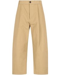 Studio Nicholson - Sorte High-Waisted Wide-Leg Trousers - Lyst
