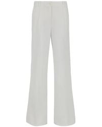 P.A.R.O.S.H. - Textured Straight Trousers - Lyst