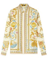 Versace - Shirt With 'Underwater Barocco' Print - Lyst