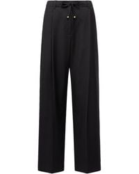 Moncler - Wool Gabardine Tailored Trousers - Lyst