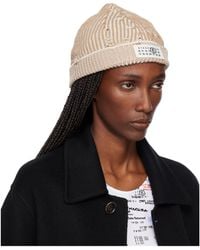 MM6 by Maison Margiela - Amended Optical Ribs Knit Cap - Lyst