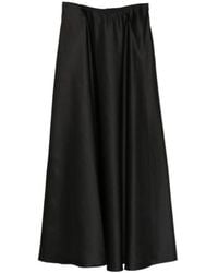 forte_forte - Satin A-Line Skirt - Lyst