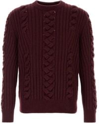 McQueen - Cable-Knit Sweater - Lyst