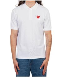 COMME DES GARÇONS PLAY - Lapel Polo Shirt - Lyst