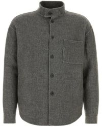 Giorgio Armani - Long-Sleeve Shirt-Style Jacket - Lyst