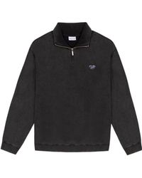 Maison Labiche - Placide Quarter-Zip Logo-Patch Sweatshirt - Lyst