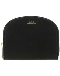 A.P.C. - Demi Lune Compact Wallet - Lyst