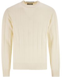 Peserico - Ribbed Knit Jumper - Lyst
