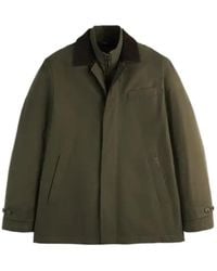 Fay - Morning Raincoat With Velvet Collar - Lyst