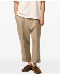 Ami Paris - Ami Pleated Cuffed Carrot Pants - Lyst
