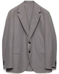 Prada - Single-Breasted Cotton Jacket - Lyst