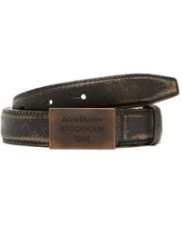 Acne Studios - Engraved Logo Belt - Lyst