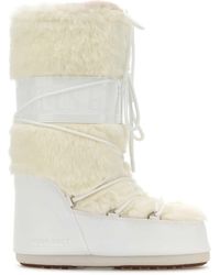 Moon Boot - Icon Faux-Fur Lace-Up Snow Boots - Lyst