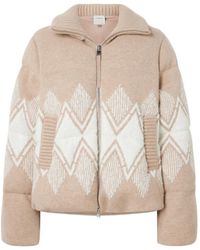 Varley - Belinda Padded Fair Isle Knitted Jacket - Lyst