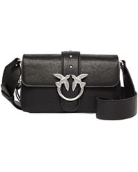 Pinko - Love One Slouchy Mini Shoulder Bag - Lyst