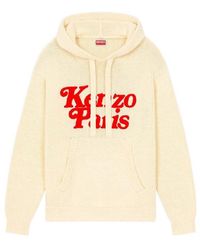 KENZO - X Verdy Drawstring Knit Hoodie - Lyst