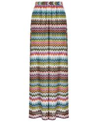 Missoni - Pixel-Effect Zigzag Beach Cover-Up Trousers - Lyst