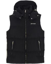Palm Angels - Logo Printed Padded Vest - Lyst