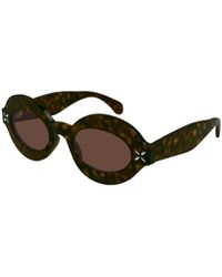 Alaïa - Alaïa Oval Frame Sunglasses - Lyst