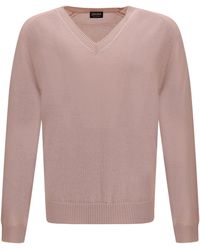 ZEGNA - Oasi Long-Sleeved V-Neck Jumper - Lyst