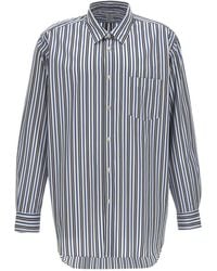 Comme des Garçons - Comme Des Garçons Shirt Striped Buttoned Shirt - Lyst