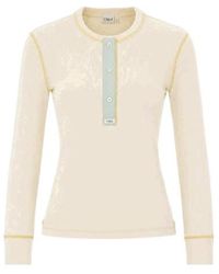Chloé - Chloé Fitted Henley Shirt - Lyst