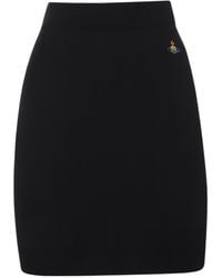 Vivienne Westwood - Orb Embroidered Mini Skirt - Lyst
