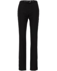16Arlington - Slim-Cut Belted Trousers - Lyst