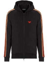 Emporio Armani - Logo Hooded Casual Jacket - Lyst