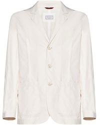 Brunello Cucinelli - Single-Breasted Tailored Blazer - Lyst