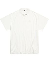 Balenciaga - Logo Embroidered Polo Shirt - Lyst