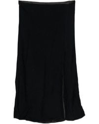 forte_forte - Fluid Chic Velvet Sarong Skirt - Lyst