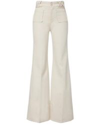 Dorothee Schumacher - Summer Of Love Cotton And Linen Flared Pants - Lyst