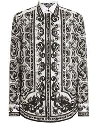 Dolce & Gabbana - Majolica-Print Martini Shirt - Lyst